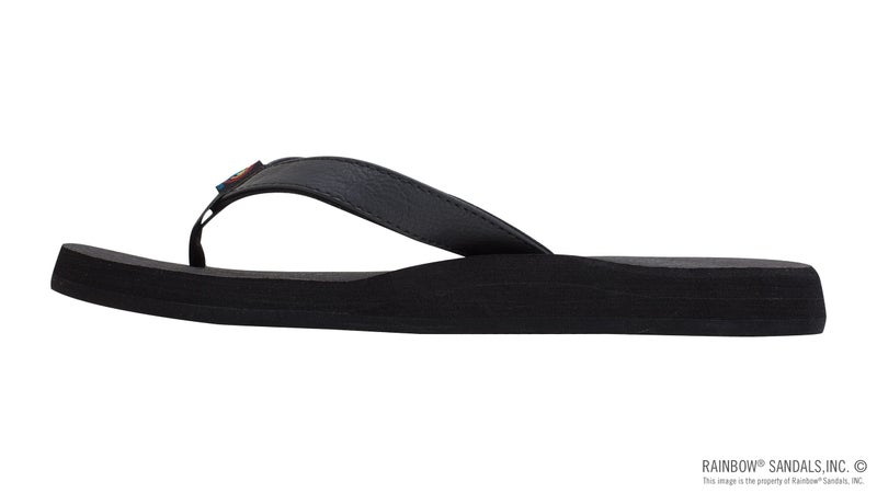 Rainbow Sandals Women's The Cottons Soft Rubber Top Sole w/Tapered Strap, Black, Ladies 9 M US - Image 2